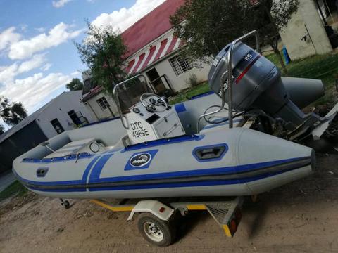 Prestige rubberduck with Mariner 115 for sale for R80 000