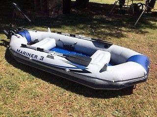 Inflatable Fishing / Camping boat with Electrical engine for sale