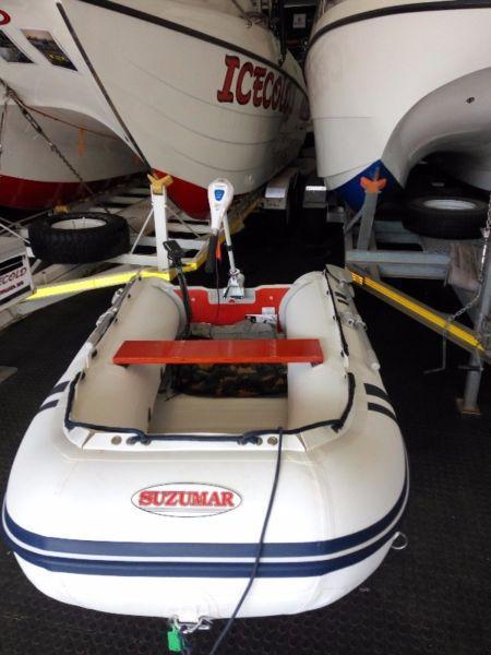 Suzuki (Suzumar) Inflatable , rubber duck with trolling motor for sale