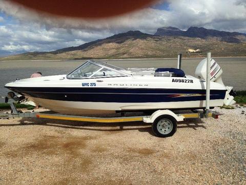 2006 Bayliner 180 with Johnson 175, low hours, immaculate, registered trailer and COF