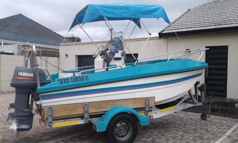 Kosi Cat 16ft c/c rigged with twin 40hp Yamaha's