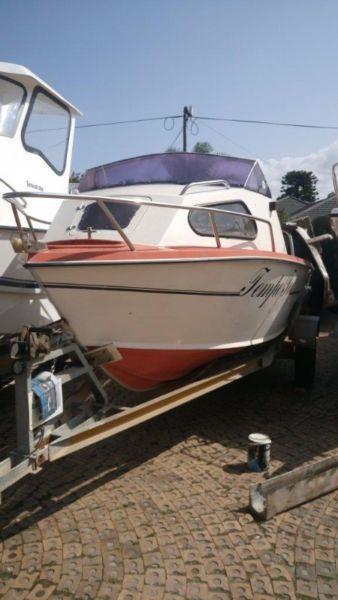 Cape Craft 19 ft on Trailer