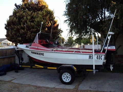 5m Trimcraft ski boat on licensed trailer for sale