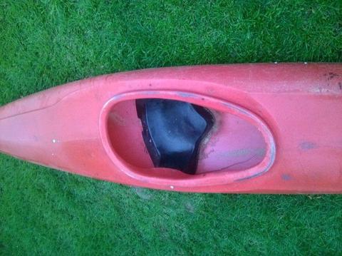 Red PVC kayak 3,3 m