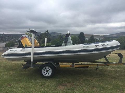 4.8m Stingray with 60hp Bigfoot Mariner
