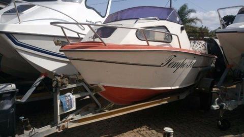Cape Craft 19 ft on Trailer