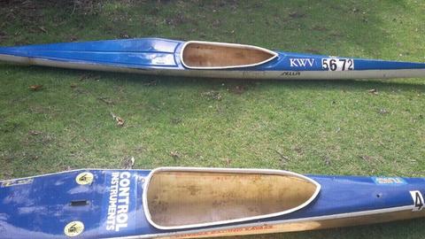 2 x K1 racing canoe