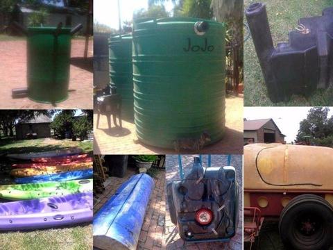 Jojo's and other Plastic Water Tanks, Fuel Tanks, Petrol / Diesel, Kayaks - Welding & Repairs