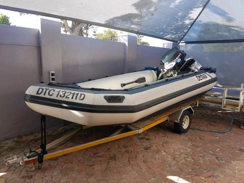 Gemini gx420 rubberduck on galv trailer