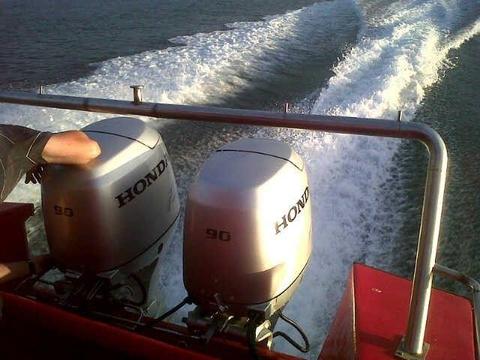 2x 90hp Honda outboards