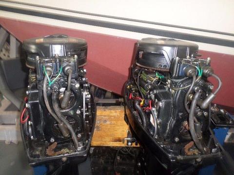 2x 25HP Mercury Outboards