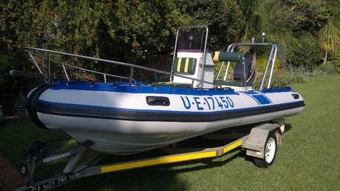 Stingray 4.8 m Rubber Duck with 60 HP Yamaha Motor