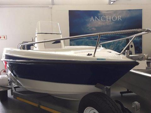 Explorer 510cc with Yamaha F115 outboard @ Anchor Boat shop & ready for Viewing!