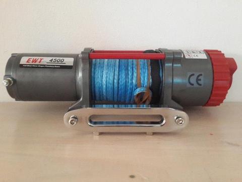 RUNVA T4500S-SR 12V ELECTRIC SYNTHETIC ROPE WINCH