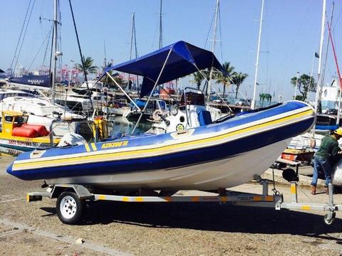 !!! Bargain !!! Immaculate 19 ft rubberduck 6 man