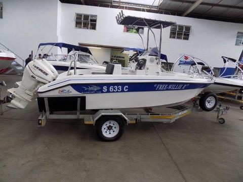 Gamefish 1700 Mono Hull with 2x 40Hp Evinrude Etecs (100hrs)
