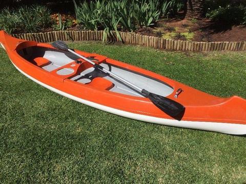 Kayak - 2 man in excellent condition with rod and bait bucket holders