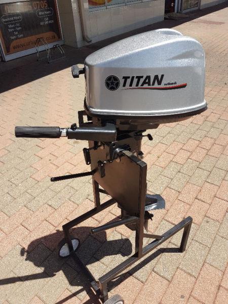 5 HP Outboard motor,Short shaft,Titan,brand new Quality.Parts are interchangable with Yamaha