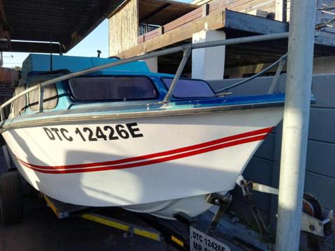 4.8m Baronet Cabin Boat with Registered Trailer