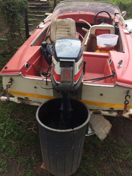 Boat with 15hp motor