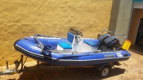 Buccaneer Rubber Duck 5m with 2 x 40hp Yamaha
