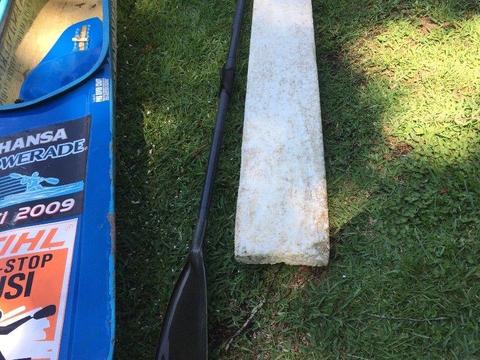 Racing Canoe and Paddle for sale