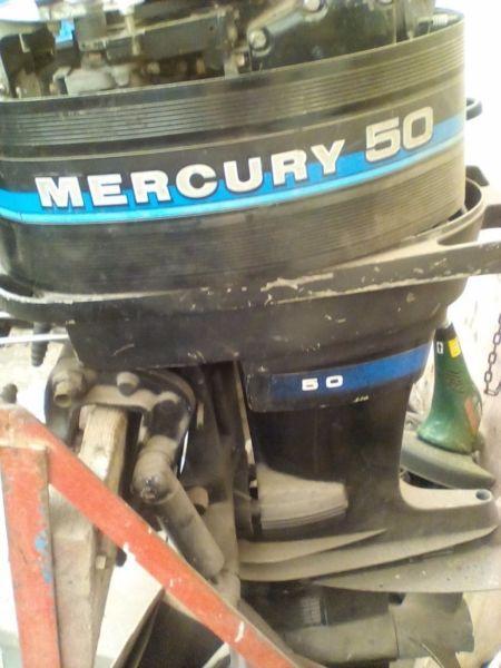 50 4-cylinder Mercury outboard for sale. R10 000