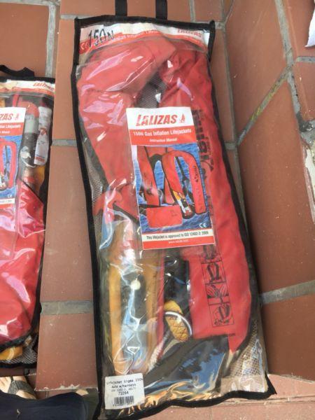 Inflatable life jackets