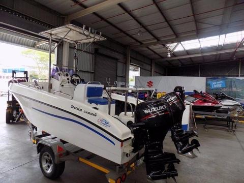 Sea cat 510 centre console: 2 x 60hp Suzuki 4 strokes