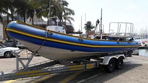 Parasailing Boat 8m Superduck 2 x 85 Yamaha Trim Motors