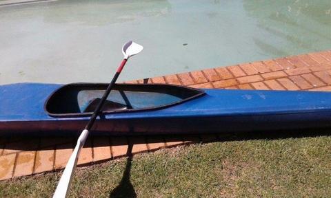 Canoe and oar
