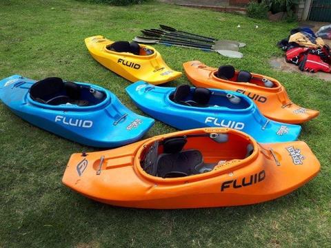 Second Hand Kayaks plus equipment for sale