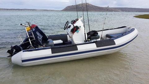 Infanta Semi Rigid 4.6m Rubber duck with 85 Yamaha Two stroke motor very neat reliable and powerful