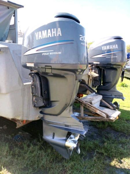 2 x 200hp Yamaha Outboard motors