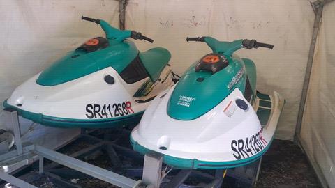 Jet ski x2 yamaha wave runner 760cc
