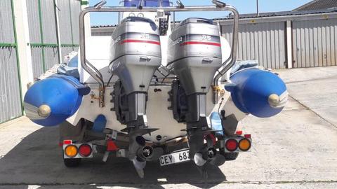 Gemini 6metre RHIB with 2 x 75Hp Marinet oitboards