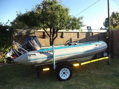 SEMI RIGID RUBBER DUCK WITH 60 HP YAMAHA OUTBOARD