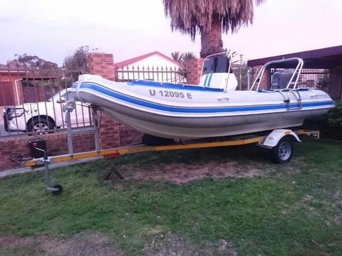 Prestige 5.5 inflatable with 100hp Mariner Negotiable
