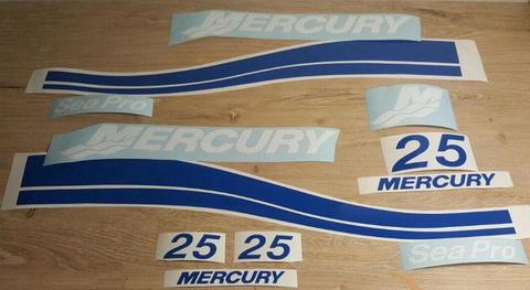 Mercury 25HP Sea Pro decals graphics / vinyl cut sticker kit