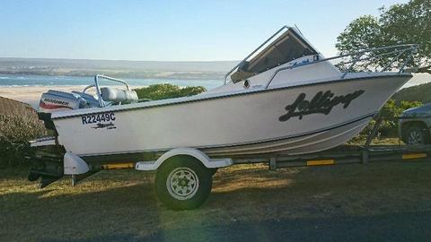 Ski craft 5.1m boat with 2 x 60hp Mariner (T/T) in very good condition