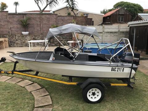 Harbour, Dam and Bass Boat with 40 Yamaha, 3 cylinder autolube motor, NCO