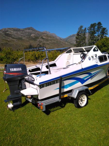 Flamingo cabin boat 90hp Yamaha