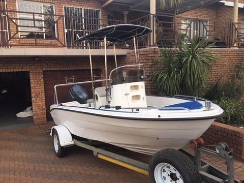 Yamaha F100 4 stroke on 17ft Centre consol