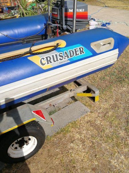Crusader rubber duck semi rigid 3.6m