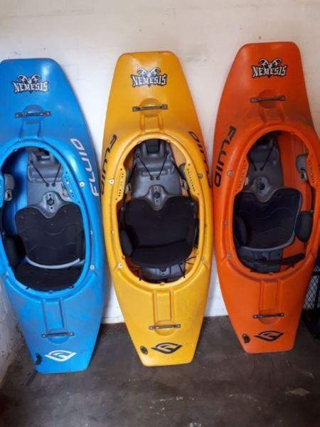 Second Hand Kids Kayaks plus equipment for sale