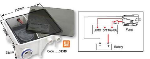 For Sale New Shower Sump System LSU 600, 12v