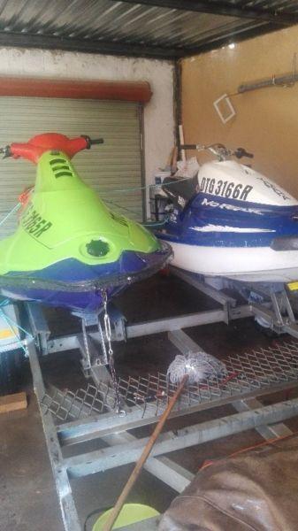 2X JET SKIES MOTOR BOATS GOOD CONDITION
