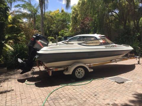 17ft Raven esprit 115 Mercury with sound system