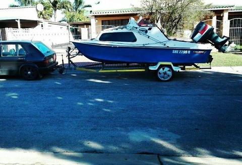 Calibre Cabin Boat with 85hp yamaha