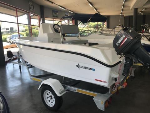 New Explorer 465 with Yamaha 40 HP outboard engine